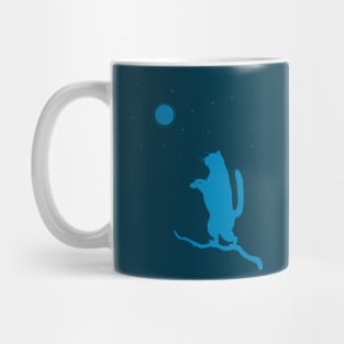 Sleepwalker. Cat illustration Mug